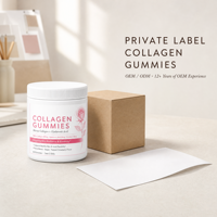 Gummies de Collagène Végétalien pour Femmes – Soutien Élasticité Peau, Routine Beauté, à Base de Pectine, Saveur Fraise Naturelle, 60 Unités