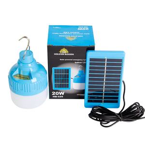 Lámpara Solar para Camping Hb020 de 20w, Bombilla Recargable por USB, Lámpara para Tienda de Campaña con Panel Solar, Bombilla de Emergencia - Product Image 1