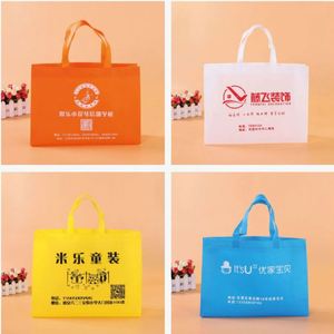 Sac fourre-tout en tissu non tissé écologique avec logo personnalisé imprimé à l'écran, motif et forme personnalisables pour une utilisation promotionnelle - Product Image 5