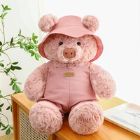 Chapeau de pêcheur personnalisé, Bretelles, Pantalon, Ours en peluche, Chapeau de soleil, Cochon rose, Ours brun, Coussin apaisant, Peluche