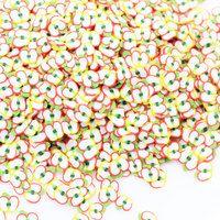 Zoete Fruit Apple Slice Polymeer Klei Sprinkles Voor Nails Art Diy Nail Art Scrapbook Versiering Shaker Filler Accessoires