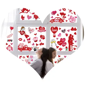 Sẵn sàng để tàu tem lễ kỷ niệm đám cưới tình yêu hình trái tim valentine ngày cửa sổ dán tường cho kỳ nghỉ