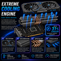 Carte graphique de bureau ASU ROG Astral GeForce RTX 5090 OC MXM PCI Express 5.0 32 Go GDDR7 DP 2.1 3.8 slots 4 ventilateurs Axial-tech d'occasion