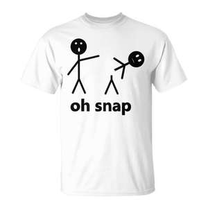 T-shirt Oh Snap Stick Figure avec citation humoristique et sarcastique - Product Image 2