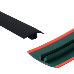 Tira Anticolisión Xinrui de PVC 30304040, Tira de Sellado de Perfil de Aluminio Industrial con Adhesivo, Diseño Plano - Product Image 1