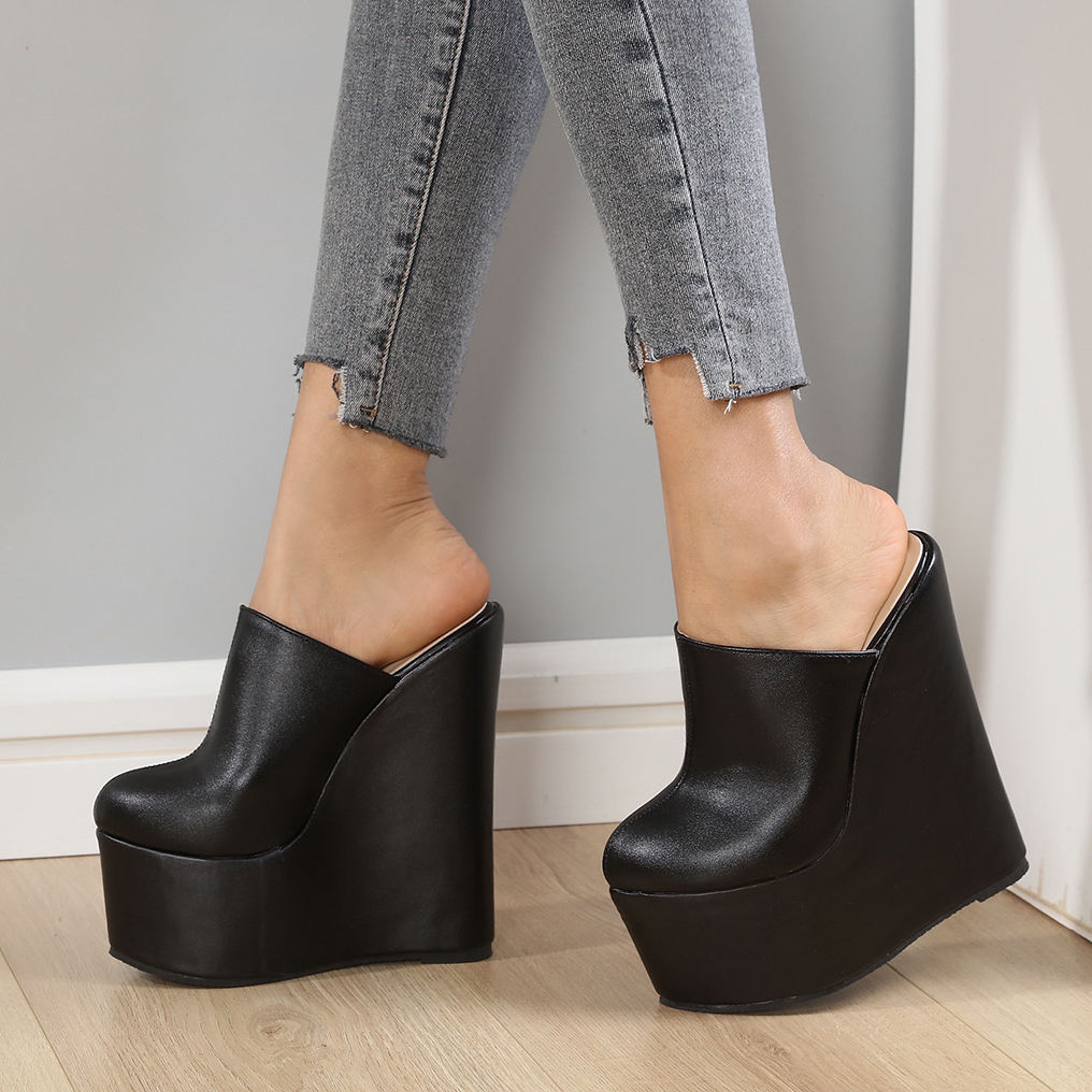 14cm Wedges Sandals Elegant High Heels for Women