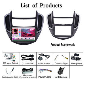 <span class=keywords><strong>Autoradio</strong></span> Henmall 8 cœurs 9 pouces avec prise en charge 4G, Carplay et Android Auto, Mirror Link, WiFi intégré, lecteur DVD pour Chevrolet Trax - Product Image 6