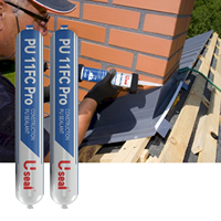 Joint de construction coupe-vent en PU polyuréthane Silicone mastic adhésif 600ml saucisse emballée pour les projets d'infrastructure