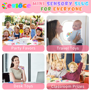 感官鼻涕虫烦躁玩具可爱自闭症感官玩具自闭症儿童儿童复活节篮子填充礼品减压玩具 - Product Image 4