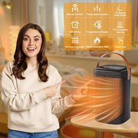 Petite tête de plancher verticale portable secouant la minuterie à distance PTC Space Air chauffage soufflant électrique chaud avec affichage pour chambre chaude d'hiver