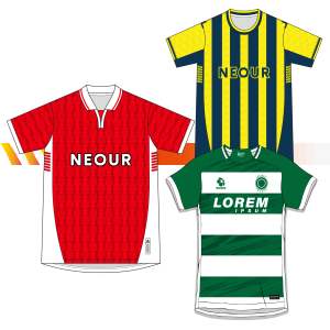 ユニセックス ユース 大人 レトロ サッカー 刺繍入りTシャツ 新作 スポーツファンジャージー 100% ポリエステル 通気性 フロントロゴ ナショナルチーム - Product Image 1