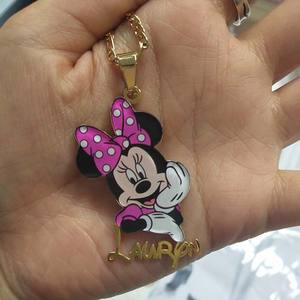 Collar con Colgante de Retrato Personalizado, Placa con Nombre de Personaje, Collares de Diseñador de Moda, Joyería con Foto Personalizada - Product Image 2