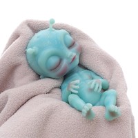 Jouet Squishy Alien en Silicone Unisexe de 9 Pouces, Poupée Reborn à Presser pour Enfants de 4 à 6 Ans