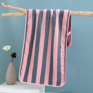 Serviette en molleton de corail en <span class=keywords><strong>microfibre</strong></span> de haute qualité serviette de bain sèche ensemble de trois pièces absorbant l'eau serviette de visage à séchage rapide achats en ligne - Product Image 5