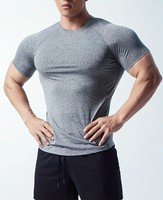 Camiseta Deportiva de Manga Larga para Hombre, Tejido Sólido, Corte Regular, Secado Rápido, Transpirable, Ecológica, Spandex/Poliéster