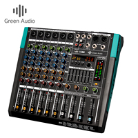 GAX-PA6 2024 Enping, Mezclador de Audio Profesional Más Reciente, Consola de Mezcla de 6 Canales Mono con Reproductor de MP3, para Fiestas en Casa