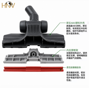Cabezal de boquilla de limpieza en seco húmedo para aspiradora, <span class=keywords><strong>cepillo</strong></span> de suelo fino para suelo de alfombra para batería, coches eléctricos manuales, vehículos recreativos de plástico - Product Image 3