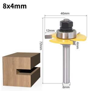 6 <span class=keywords><strong>8</strong></span> 12mm <span class=keywords><strong>1</strong></span>/4 <span class=keywords><strong>1</strong></span>/2 inch Shank Carbide 3t khía chế biến gỗ <span class=keywords><strong>Router</strong></span> <span class=keywords><strong>bits</strong></span> với TOPE mang 4mm chiều rộng răng gỗ phay Cutter - Product Image 5