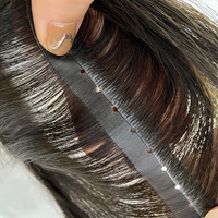 Trame de cheveux bruts de cuticule vierge de luxe Trame de trou entier injecté double face Ajouter du volume de cheveux Bande invisible populaire Trame de cheveux humains