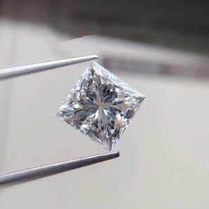 Pierre de moissanite blanche de haute qualité, taille princesse <span class=keywords><strong>2</strong></span>.0ct, diamant carré en vrac - Product Image 4