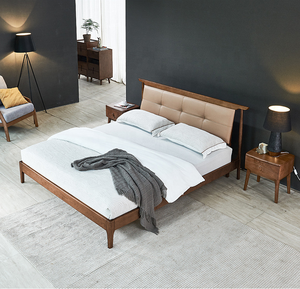 Beds <strong>Queen</strong> King <strong>Size</strong> <strong>Bedding</strong> Upholstered Ash Wooden 2023 Newgarden Furniturestyle Pu Leather Set 1 Set Home Furniture Wood - Product Image 3