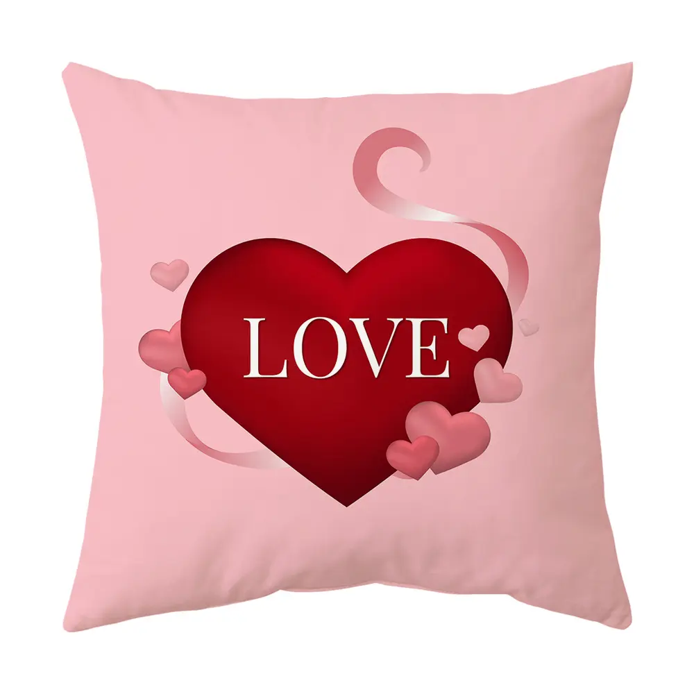Love Couple Gift Valentine's Day Pillow Covers Love Pillow Case Romance Valentine's Day Pillowcases Cushion Throw Pillow Covers
