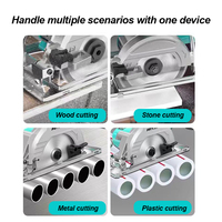 Scie circulaire sans fil sans balais avec batterie au lithium 21V, profondeur de coupe maximale de 55 mm pour la coupe du bois et du métal, usage industriel et bricolage