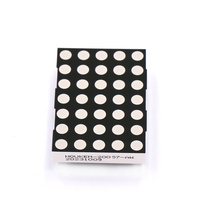 Matrice de points LED 2'' 5x7 Houkem-20057-BSR, anode en rangée, cathode en colonne, LED 5mm, matrice de points LED 5x7 super rouge