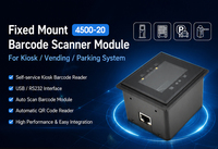 Pemindai Barcode Rakinda Industrial Tetap 2D/QR/1D Antarmuka USB Ukuran A4 untuk Mesin Penjual Otomatis & Kontrol Akses