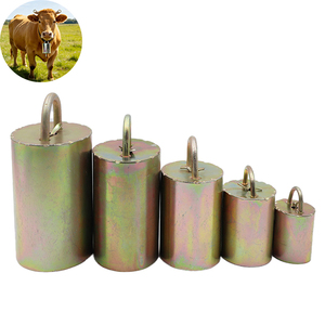 Campana de cobre para ganado, ovejas y vacas, 5 tamaños, engrosada, antipérdida, sonido fuerte, latón, acero galvanizado, YUMO, para rastreo de animales en granja - Product Image 1