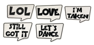 Accessoires de photomaton en PVC personnalisés - Parfaits pour tous les événements - Product Image 3