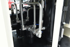 <span class=keywords><strong>Compresseur</strong></span> d'air à vis à entraînement direct double étage 75KW 100HP PM VSD avec récupération de chaleur par pipeline pour atelier de fonderie sous pression - Product Image 6