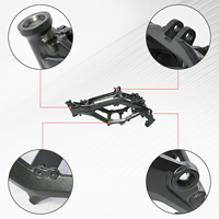 Für Surron Light Bee Hauptrahmen Schwingarm Unterrahmen Sitzhalterung CNC-gefrästes Aluminium-Rahmenset Ersatz für Offroad