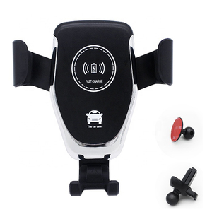 Support de téléphone pour <span class=keywords><strong>voiture</strong></span> avec <span class=keywords><strong>chargeur</strong></span> <span class=keywords><strong>induction</strong></span> sans fil, Charge rapide, pour iPhone, Samsung, <span class=keywords><strong>Huawei</strong></span>, mi - Product Image 1