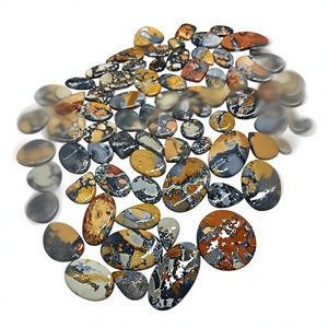 Cabochons en Jaspe Maligano Naturel de Haute Qualité, Pierres Précieuses en Quartz, Prix de Gros, Toutes Formes, Lot pour la Fabrication de Bijoux FAIJAN GEMS - Product Image 1
