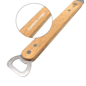 Spatule de barbecue personnalisée en acier inoxydable avec manche en bois, résistante à la chaleur, pour retourner les aliments et les steaks sur plaque de cuisson - Product Image 3