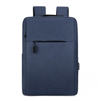 Sac à dos pour ordinateur portable avec logo personnalisé, chargement USB, résistant à l'eau, pour voyages d'affaires, école, hommes et femmes