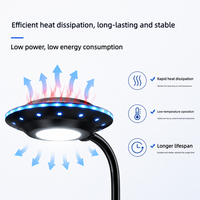Nouvelle lampe UFO pour aquarium - Lampe anti-algues pour plantes aquatiques d'eau douce - Lampe UFO à spectre complet pour plantes aquatiques