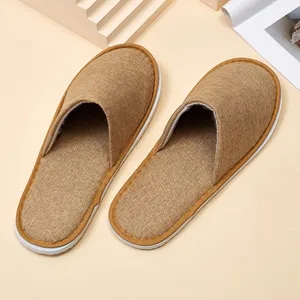 Factory Direct Sales Discounts Can Be Customized Wholesale Home Hotel Indoor Linen Slippers