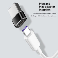 Vente en gros ABS Aluminium Mini Type-C vers USB Adaptateur 2.0 Otg Câble de données de téléphone portable Convertisseur de charge pour chargeur rapide Pd