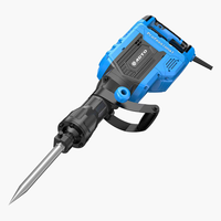 Marteau de démolition ADTO 1800W, énergie d'impact 55J, 2000BPM, briseur électrique pour le brisage de murs en béton, travaux de démolition