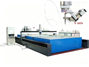Cortadora Industrial CNC de Chorro de Agua de 5 Ejes con Bomba, Bisel de 45 Grados, Uso en Astilleros, Recorrido de Mesa de 3000x6000x150mm, 37kW, Precisión de 0.01mm - Product Image 1