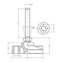 Patas Niveladoras de Alta Resistencia, Ajustables, para Equipos Industriales |   Piezas Huali