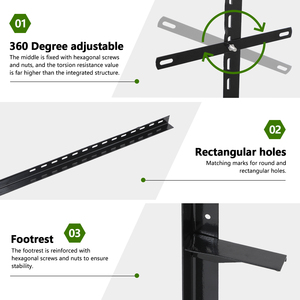 Reliable Metal Yard Sign Stakes Outdoor Lawn Ground Stake Holder for Commercial Display Use - Product Image 2