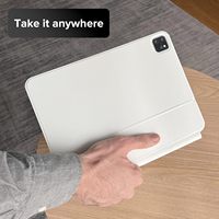 Nouveau clavier magique rétroéclairé LED RVB personnalisé détachable, support en alliage d'aluminium, interface USB-C, iPad Pro 13 pouces (M5/M4 2025/2024)