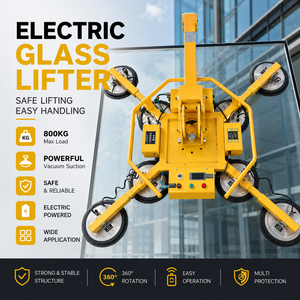 Electric Easy Operate Vacuum Glass Suction Crane Lifter for Loading Glass Curtain Wall with 400kg Sheet Metal - Product Image 1