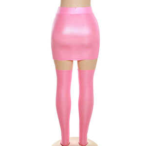<span class=keywords><strong>Mini</strong></span>-<span class=keywords><strong>jupe</strong></span> courte rose style streetwear américain pour femme avec <span class=keywords><strong>bas</strong></span> – Idéale pour l'été - Product Image 6