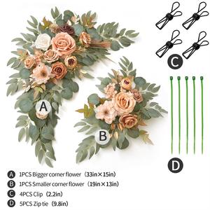 Yb52 hot-Bán Nhân Tạo Đất Nung Hoa Swag Cho Làm Cỏ Hoa Trang Trí Lễ Phục Sinh Giáng Sinh Năm Mới Halloween Trở Lại Trường Học - Product Image 6