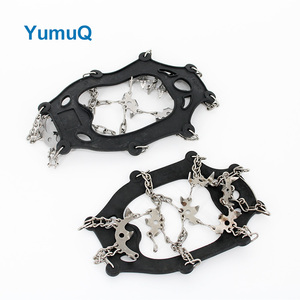 YumuQ bonne qualité 24 pointes antidérapant Traction crampons à glace Crampon Cramponsice neige poignées <span class=keywords><strong>Digue</strong></span> Dentaire - Product Image 3