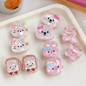 Yi Yhj Vrouwen Haaraccessoires Cartoon Lieve Kat Konijntje Haarclip Mini <span class=keywords><strong>3</strong></span>.5Cm Pvc Klauw Clip Zijclip Pony Voor Kid Groothandel - Product Image 1